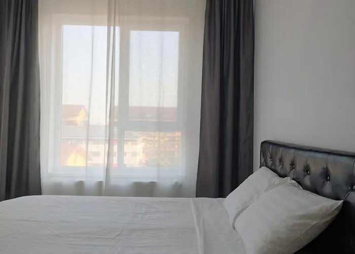 Luxury Modern Free Parking Air Conditioning Netflix Superb Bright View Balcony Self Check In Militari Bukarest