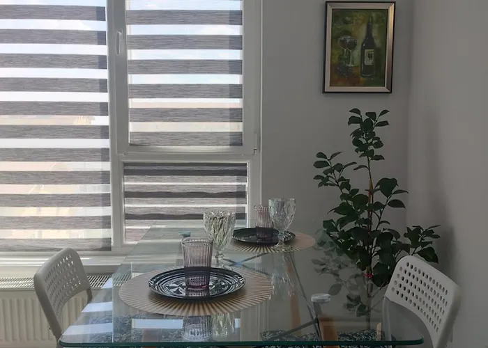 Luxury Modern Free Parking Air Conditioning Netflix Superb Bright View Balcony Self Check In Militari Apartman